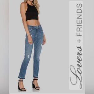 LOVERS + FRIENDS Logan High-Rise Tapered Jean
